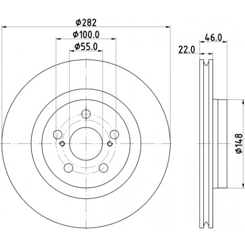 HELLA - 8DD 355 134-381 - Fren Diski