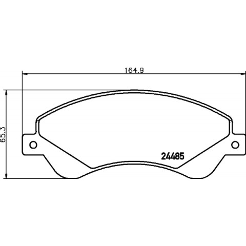 HELLA - 8DB 355 012-771 - Fren Balatası Seti, Disk Fren