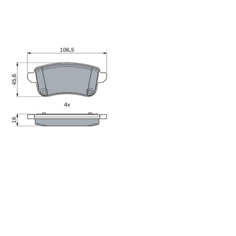 BOSCH - 0 986 494 978 - Fren Balatası Seti, Disk Fren