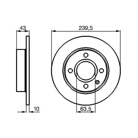 BOSCH - 0 986 478 501 - Fren Diski