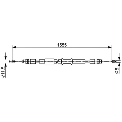 BOSCH - 1 987 482 552 - El Freni Teli
