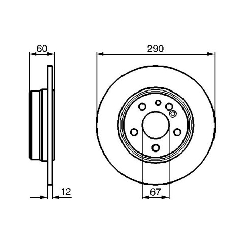 BOSCH - 0 986 478 607 - Fren Diski