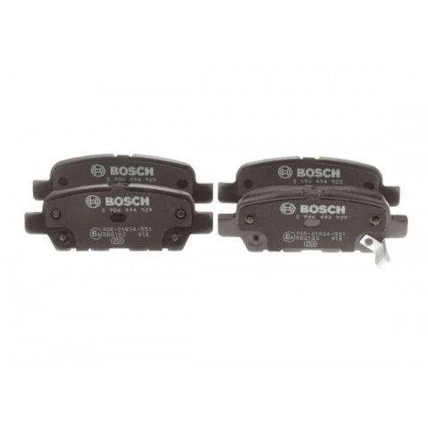 BOSCH - 0 986 494 929 - Fren Balatası Seti, Disk Fren