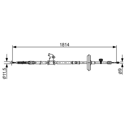 BOSCH - 1 987 482 502 - El Freni Teli