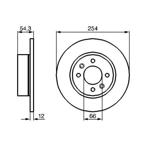 BOSCH - 0 986 478 390 - Fren Diski