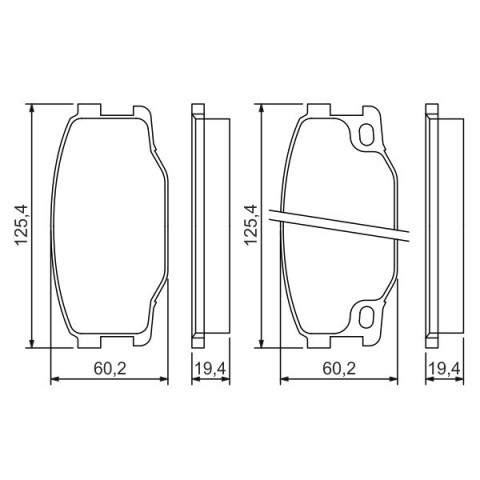 BOSCH - 0 986 494 442 - Fren Balatası Seti, Disk Fren
