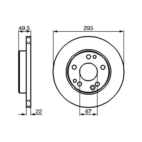 BOSCH - 0 986 478 525 - Fren Diski