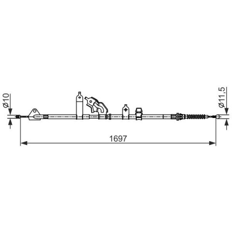 BOSCH - 1 987 482 565 - El Freni Teli