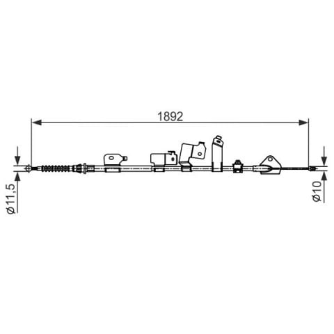 BOSCH - 1 987 482 439 - El Freni Teli