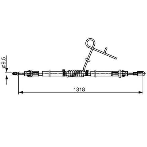 BOSCH - 1 987 482 559 - El Freni Teli