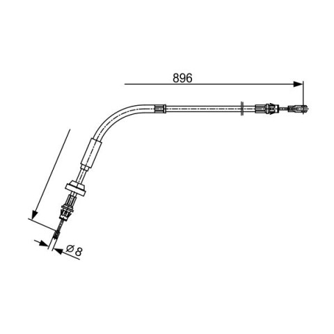 BOSCH - 1 987 482 543 - El Freni Teli