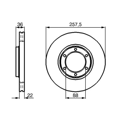 BOSCH - 0 986 478 596 - Fren Diski