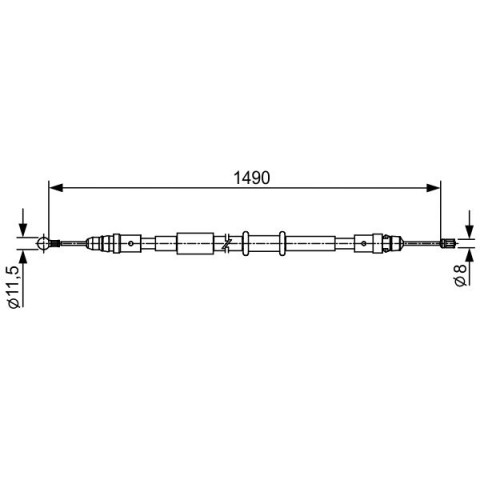 BOSCH - 1 987 482 553 - El Freni Teli