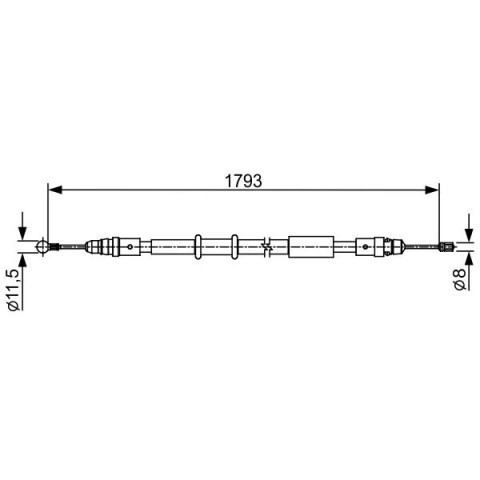 BOSCH - 1 987 482 550 - El Freni Teli