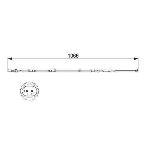 BOSCH - 1 987 473 501 - Uyarı Teması, Fren Balatası Aşınması