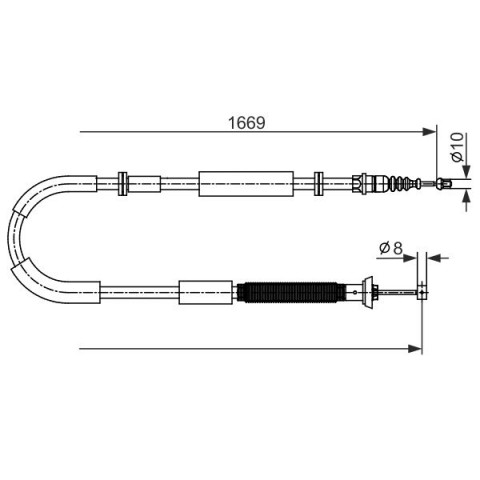 BOSCH - 1 987 482 588 - El Freni Teli
