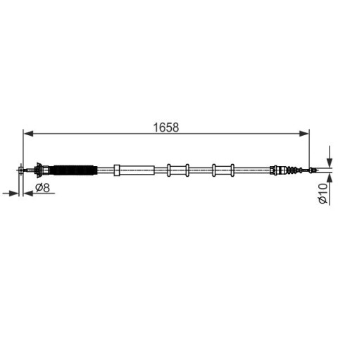 BOSCH - 1 987 482 581 - El Freni Teli