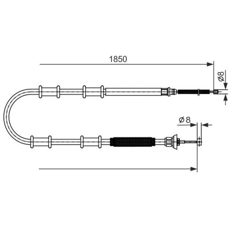 BOSCH - 1 987 482 592 - El Freni Teli