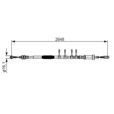 BOSCH - 1 987 482 596 - El Freni Teli
