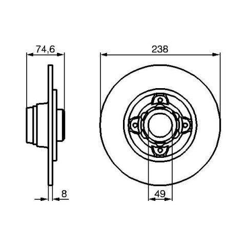 BOSCH - 0 986 478 557 - Fren Diski