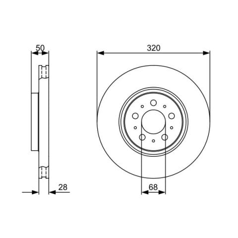 BOSCH - 0 986 479 321 - Fren Diski