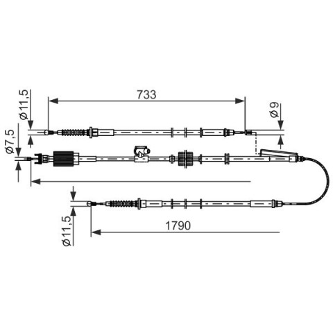 BOSCH - 1 987 482 803 - El Freni Teli