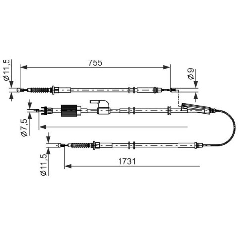 BOSCH - 1 987 482 804 - El Freni Teli